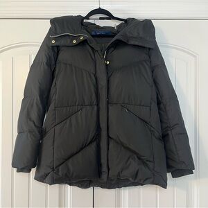 Cole Haan Essential Down Cocoon Jacket Black Puffer Coat Size Large